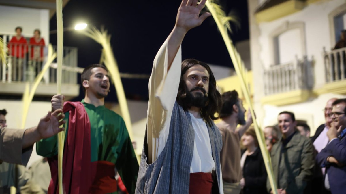Representacion viviente en el municipio de Gador.