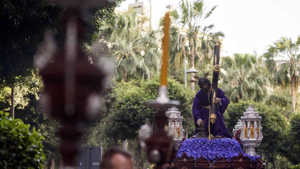 El Señor de Pasión, en la Rambla Federico García Lorca.
