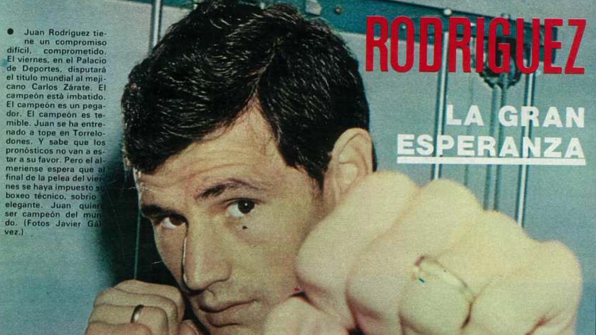 Juanito Rodríguez en noviembre de 1977 en AS COLOR.