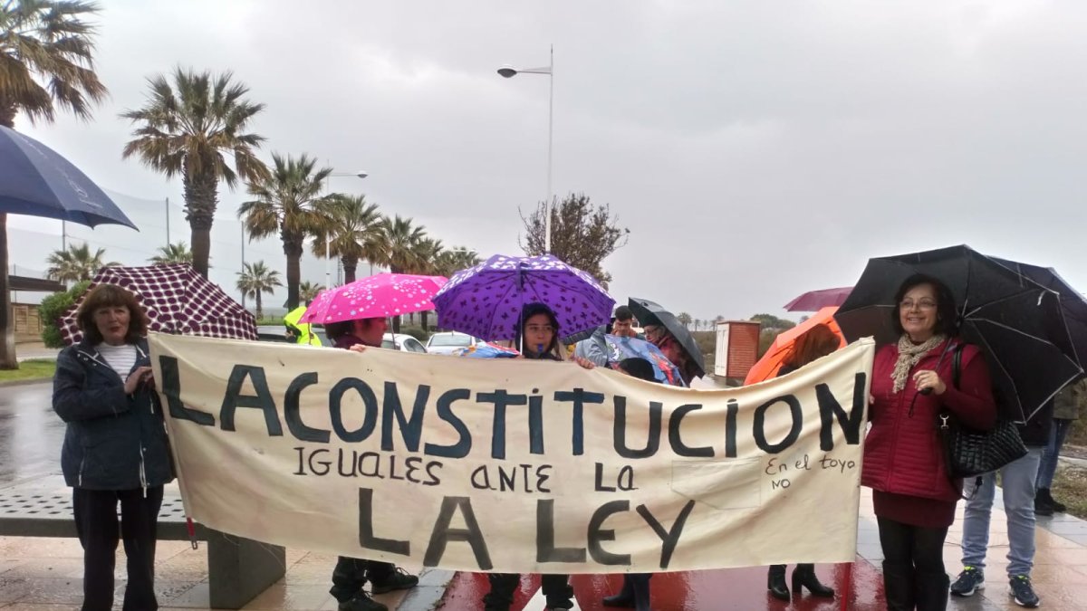 Protesta de los vecinos de El Toyo.