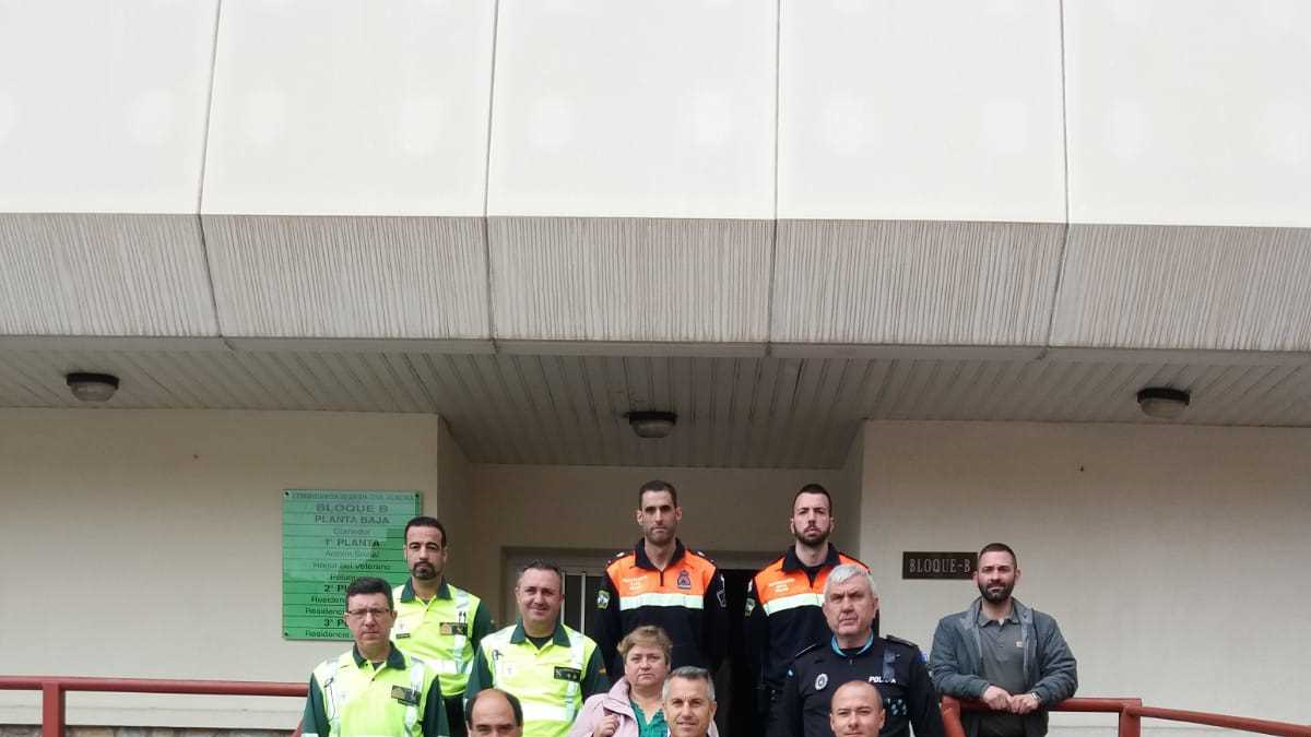 Los asistentes a la reunión de seguridad.