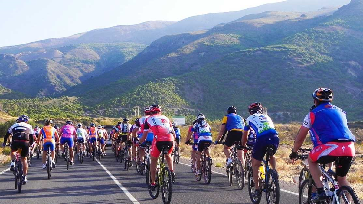 Participantes en la carrera en ruta.