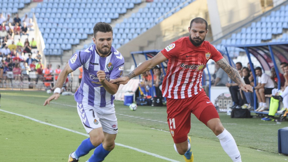 Nano en el partido ante el Valladolid el pasado campeonato.
