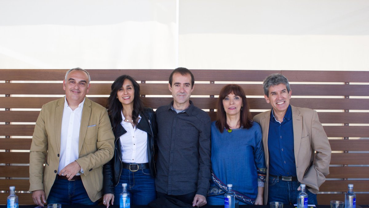 Presentación del segundo Ciclo de Teatro de Autores Almerienses, ayer en la EMMA.