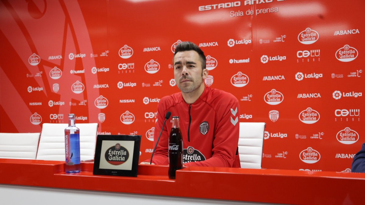 Juan Carlos en rueda de prensa este jueves.