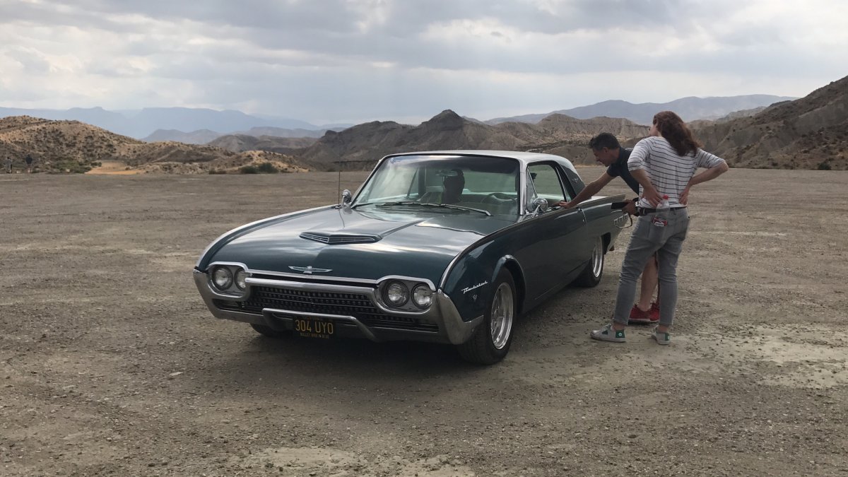 Preparación de una escena del capítulo de \'Black Mirror\' rodado en Tabernas.