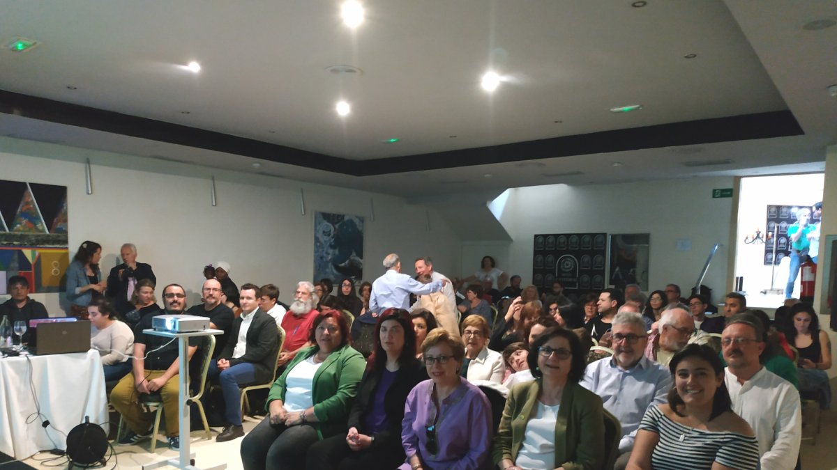 Los candidatos durante el acto de presentación de la lista.