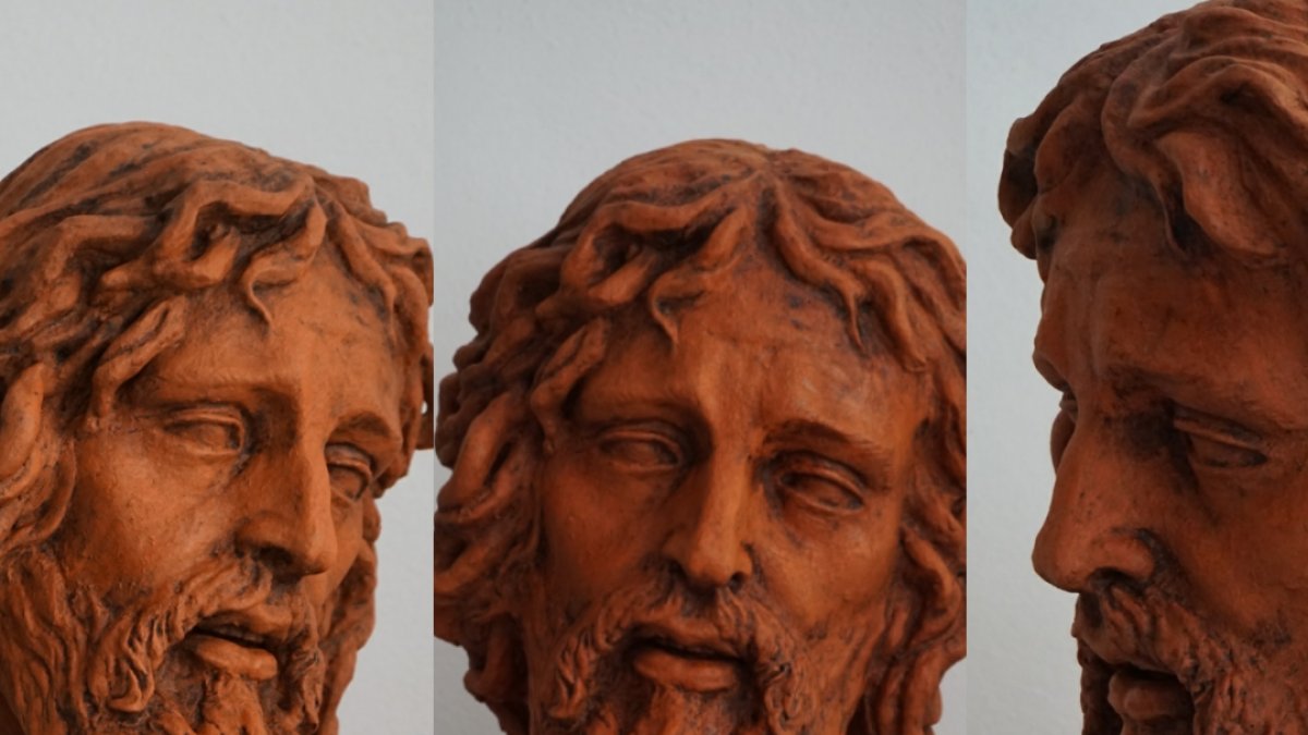 Busto realizado por Jesús Latorre como boceto para Nuestro Padre Jesús de la Clemencia.