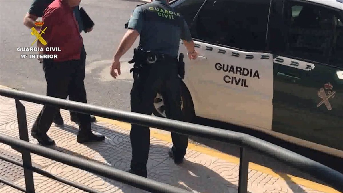 Detención realizada por la Guardia Civil.