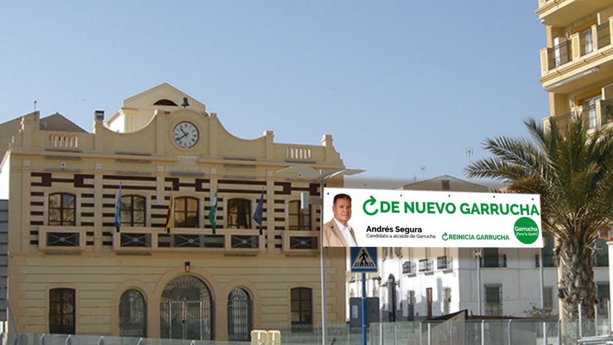 Pancarta virtual difundida en las redes sociales por \'Garrucha para la gente\'