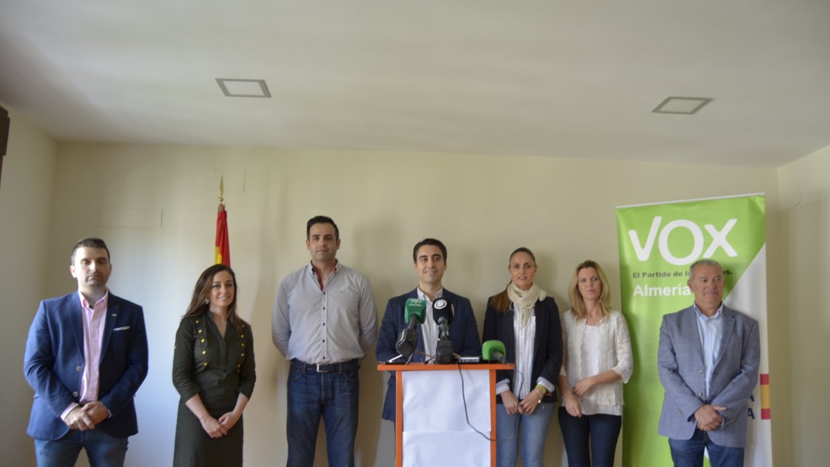 Presentación de la candidatura de Vox.