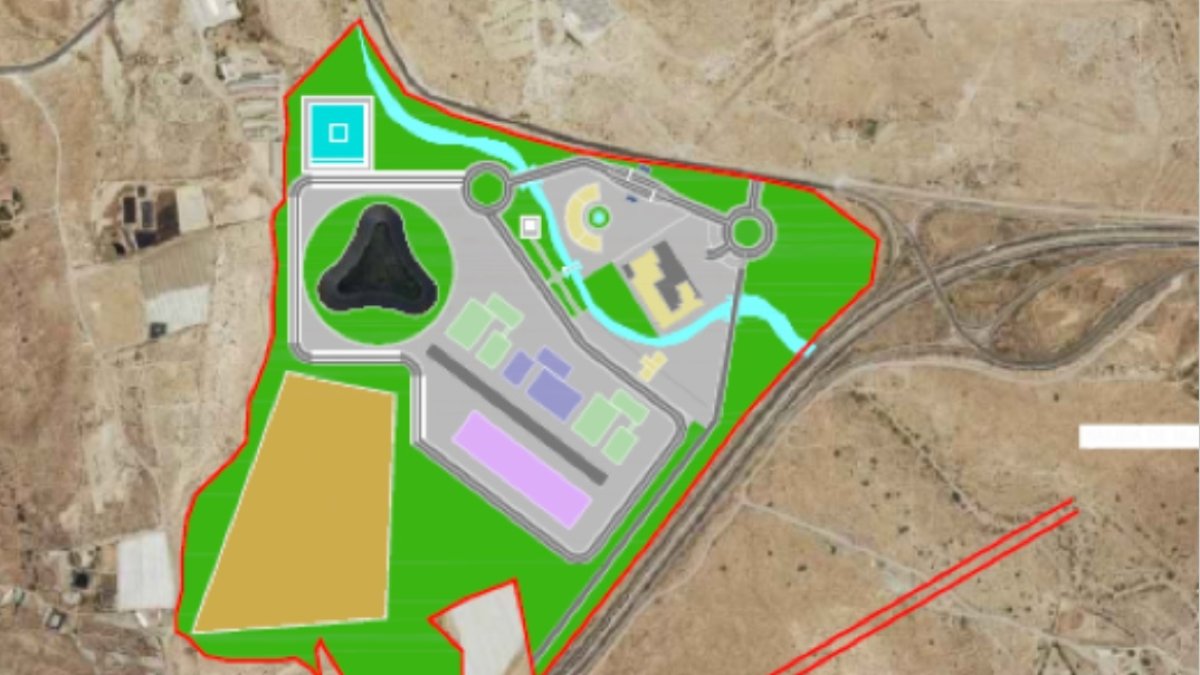 Proyección de la Ciudad del Cine en el término municipal de Níjar.