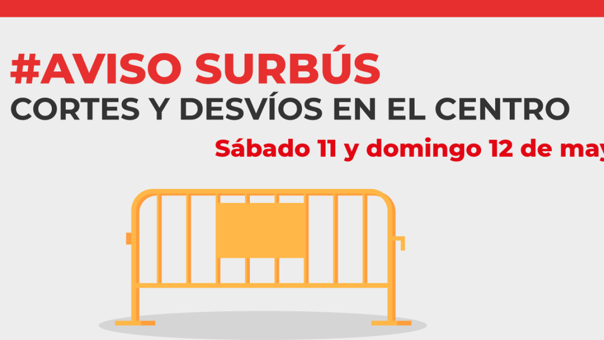 Cortes y desvíos para hoy en el centro de la ciudad.
