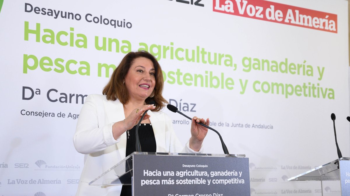 Carmen Crespo durante su intervención.