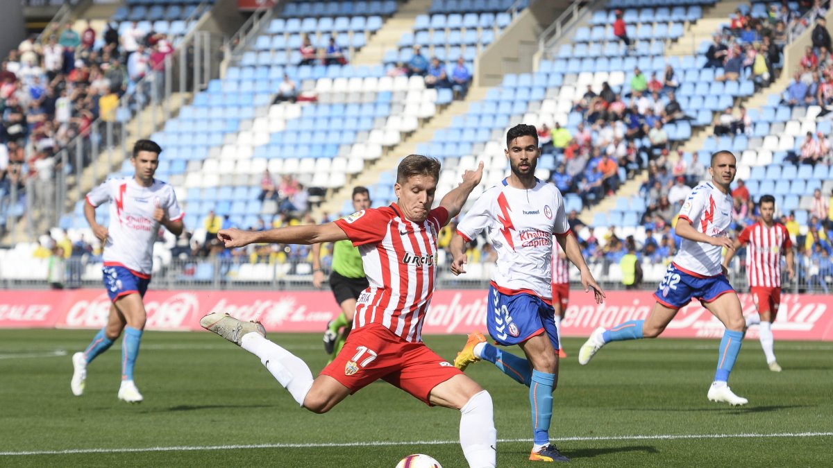 Corpas en el partido ante el Rayo Majadahonda.
