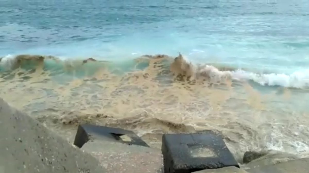 Imagen del vertido detectado en octubre de 2018 en Carboneras.