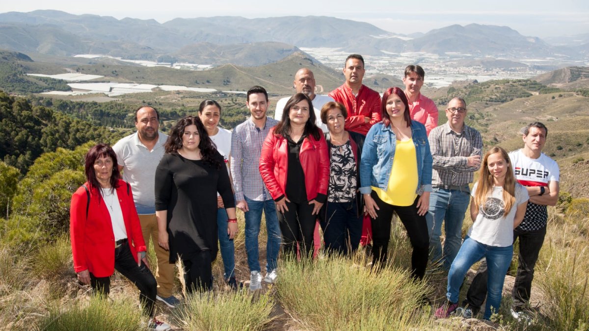 Candidatura del Partido Socialista para el Ayuntamiento de Berja.