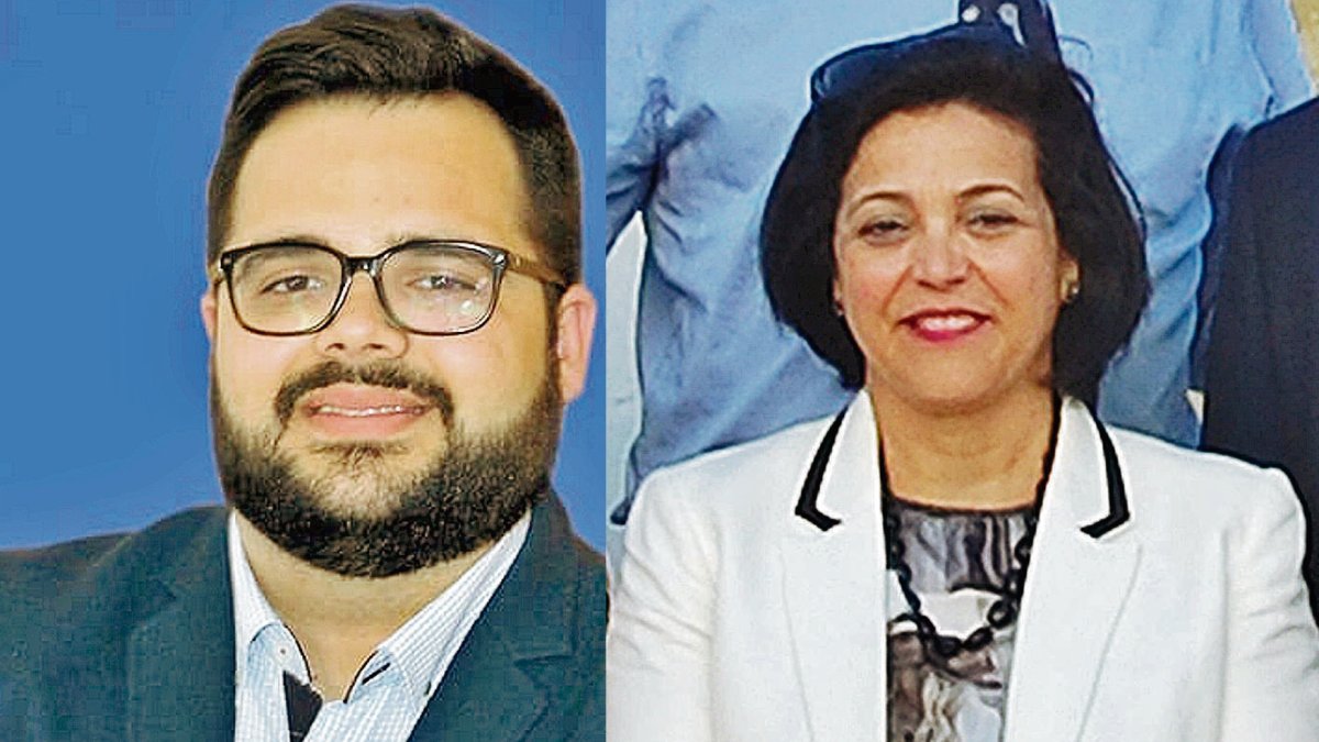 Domingo Trabalón García (PP) y su madre, Lola García Cano (PSOE).