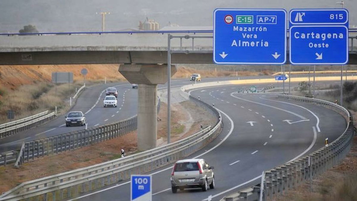 Imagen de archivo de la autopista Vera-Cartagena (AP7).
