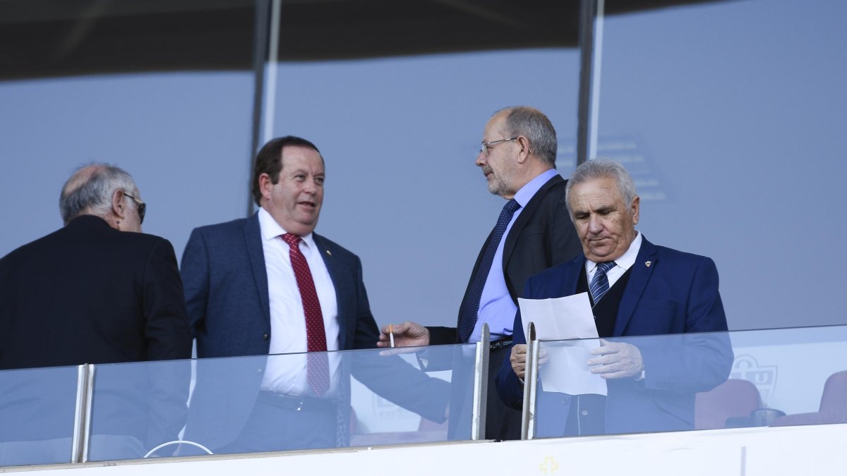 Alfonso García en el palco.