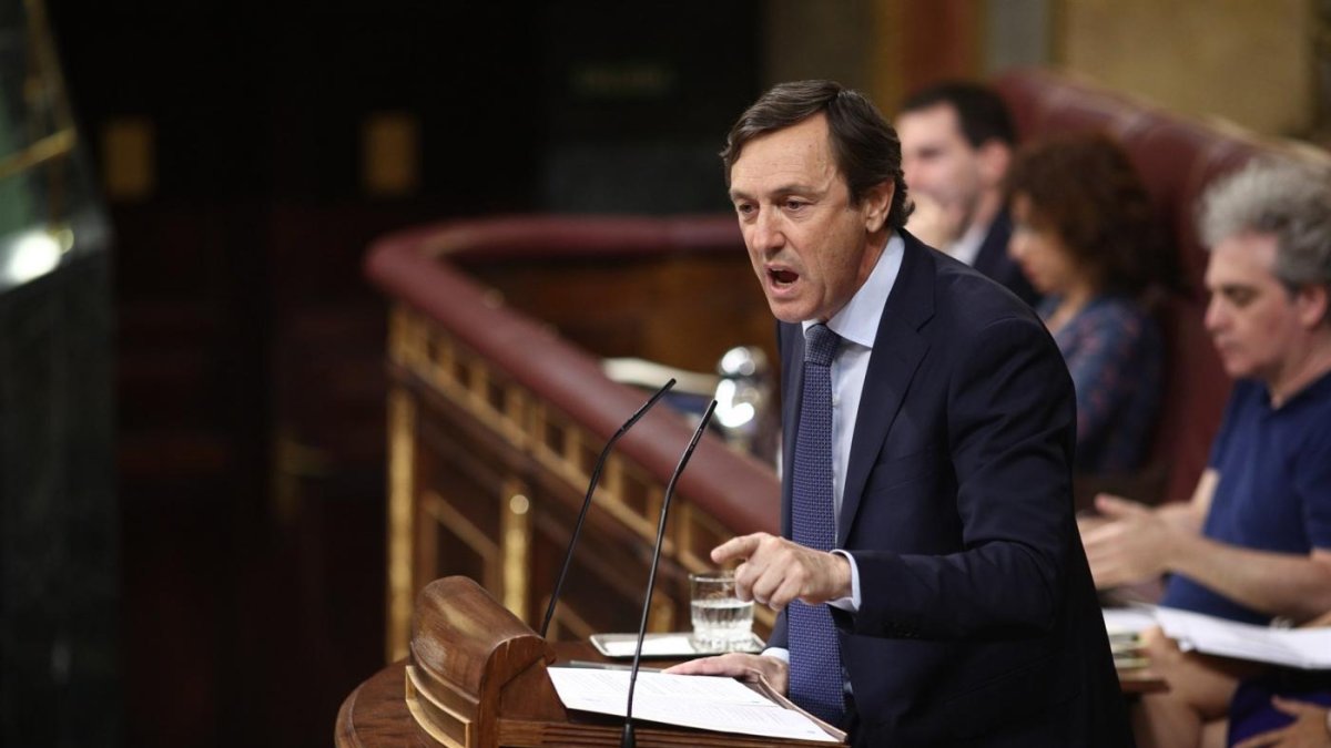 Rafael Hernando durante su etapa de Portavoz del Grupo Popular en el Congreso.