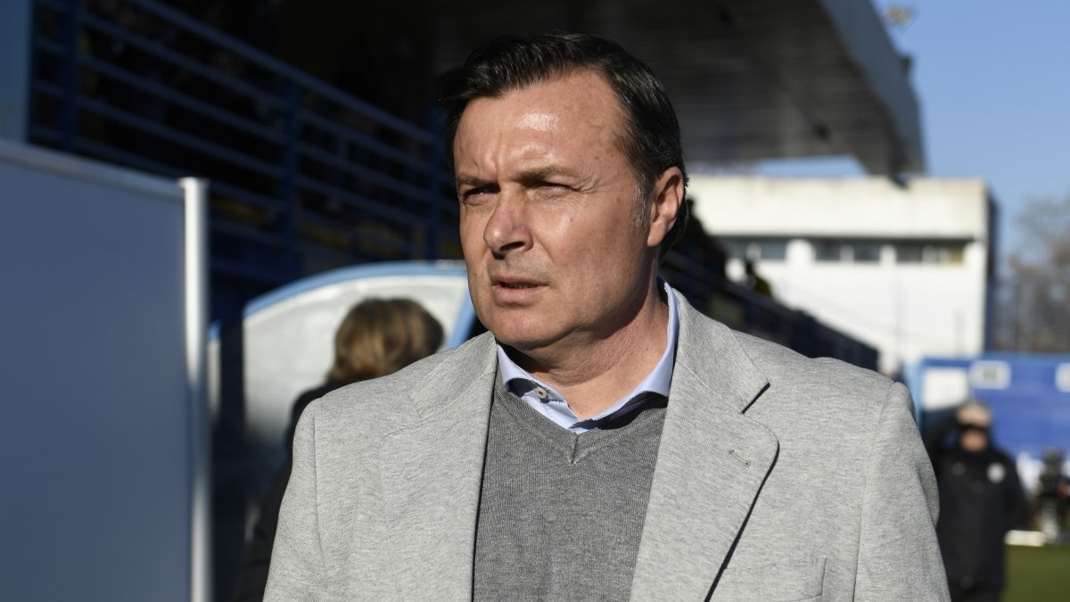 Cristóbal Parralo en el partido de la primera vuelta.