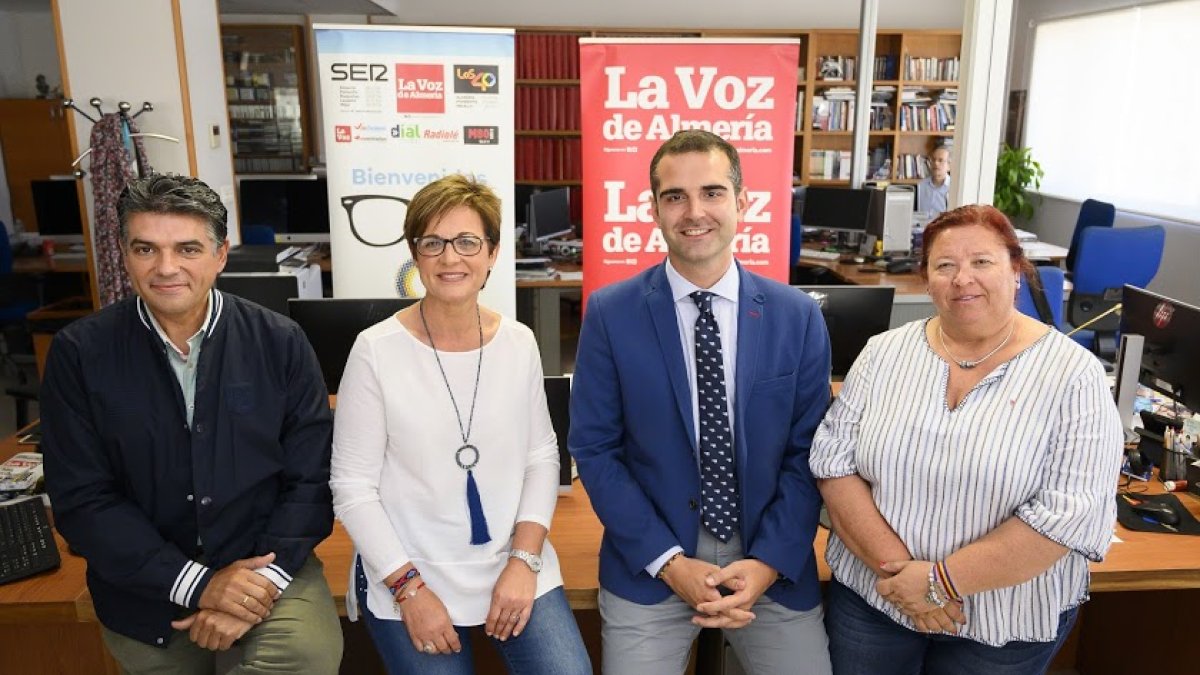 Cuatro de los candidatos a la alcaldía de la capital.