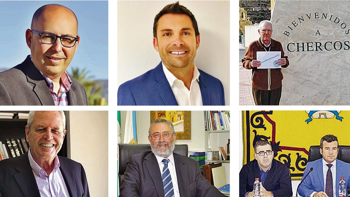 Algunos de los protagonistas de las elecciones en el Levante y el Almanzora.