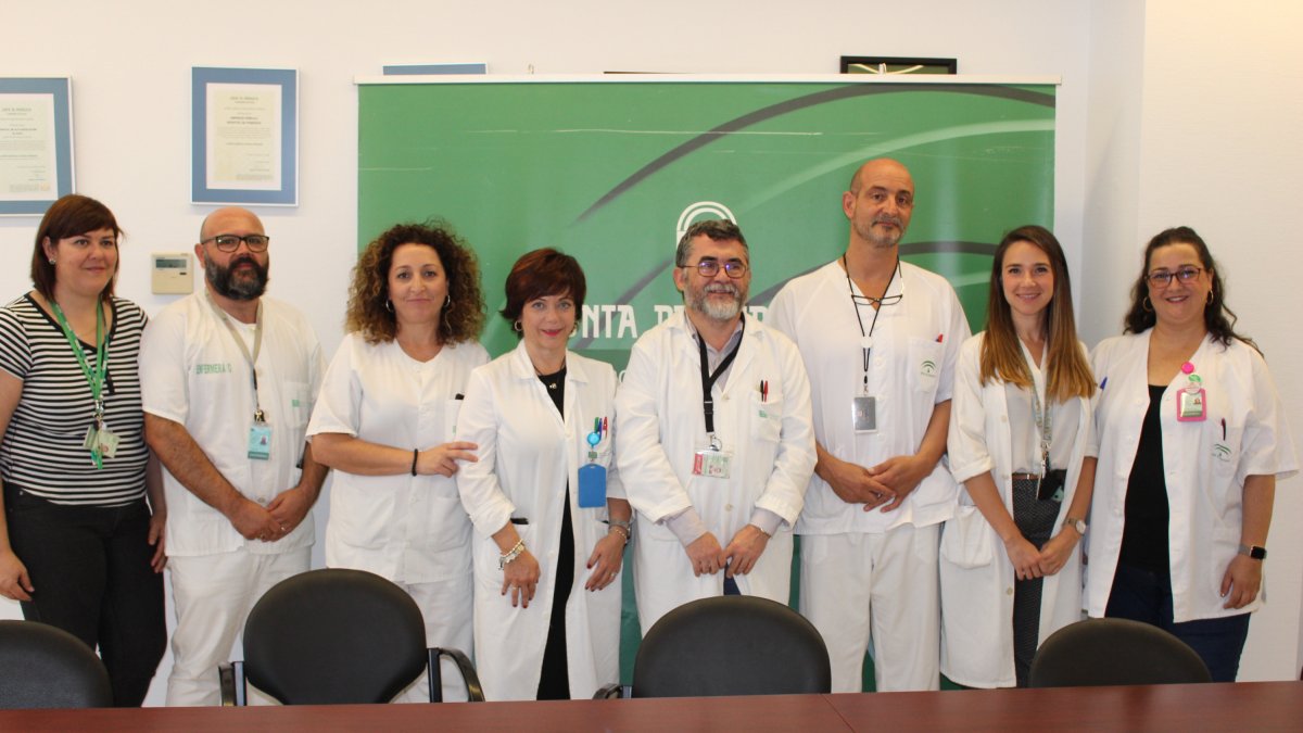 Equipo médico del Hospital de Poniente responsable de esta nueva teconología diagnóstica.