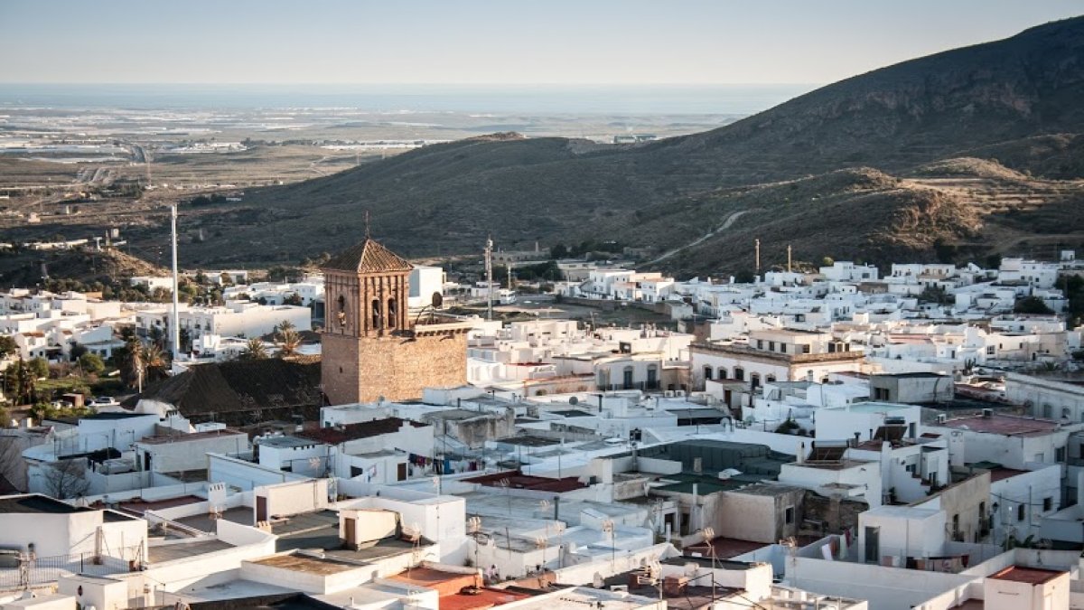 Vistas del pueblo de Níjar.