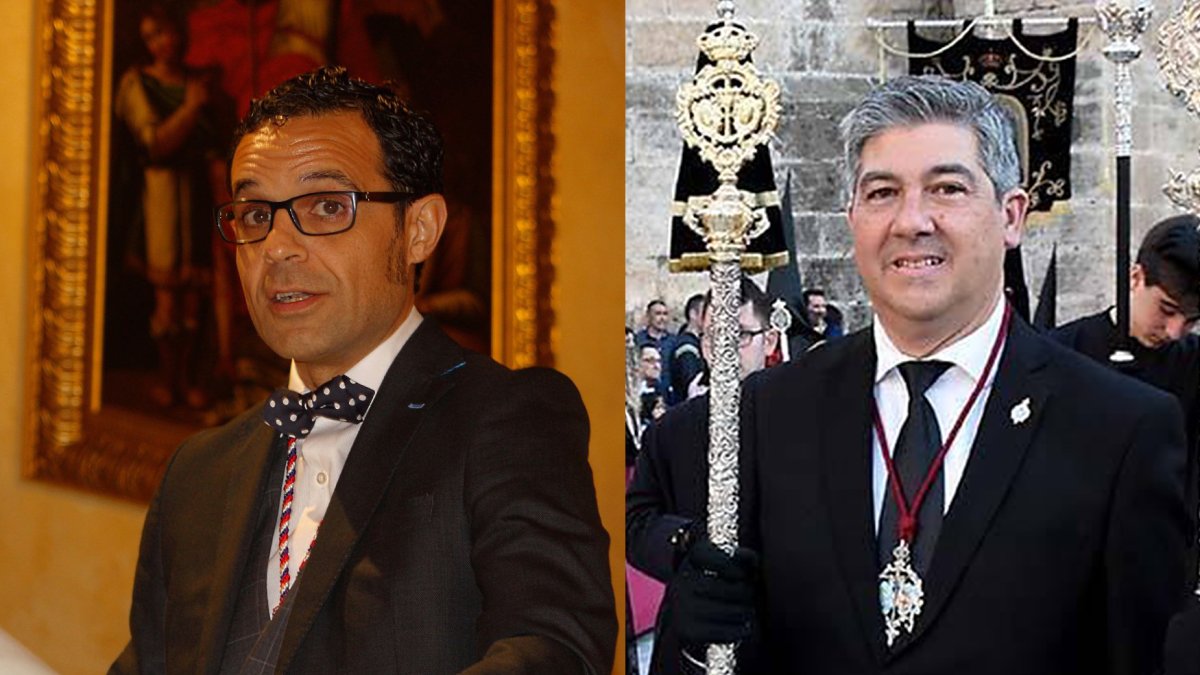 Vilches (izq.) y Soto (dcha.) son los dos candidatos a la Agrupación de Hermandades y Cofradías.