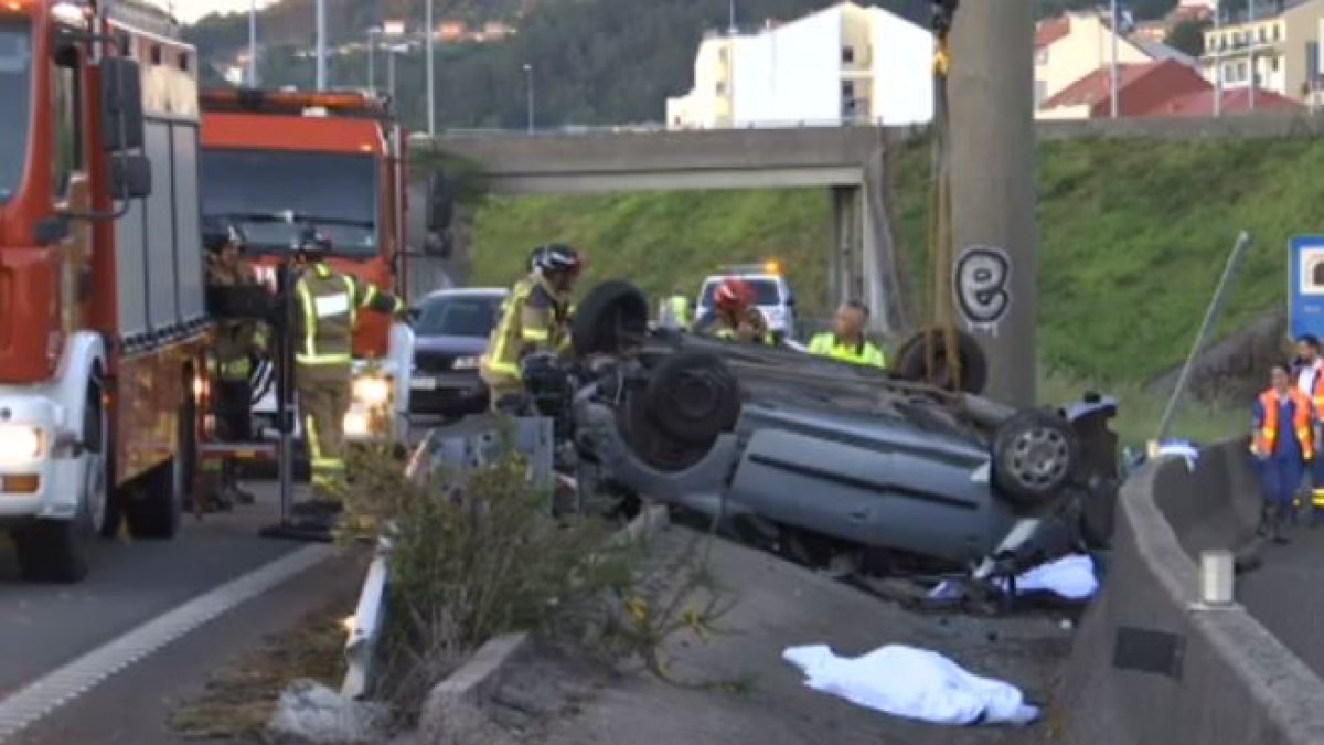 Imagen del brutal accidente.