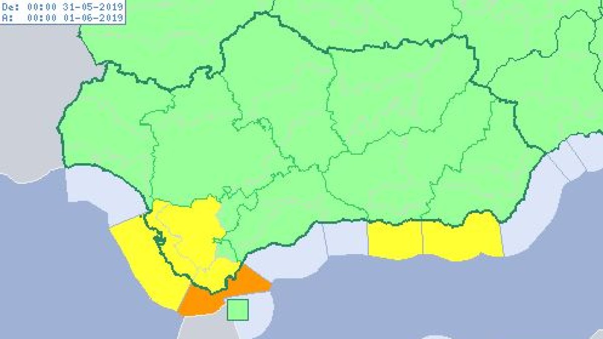 Riesgo mañana en la costa de Almería.