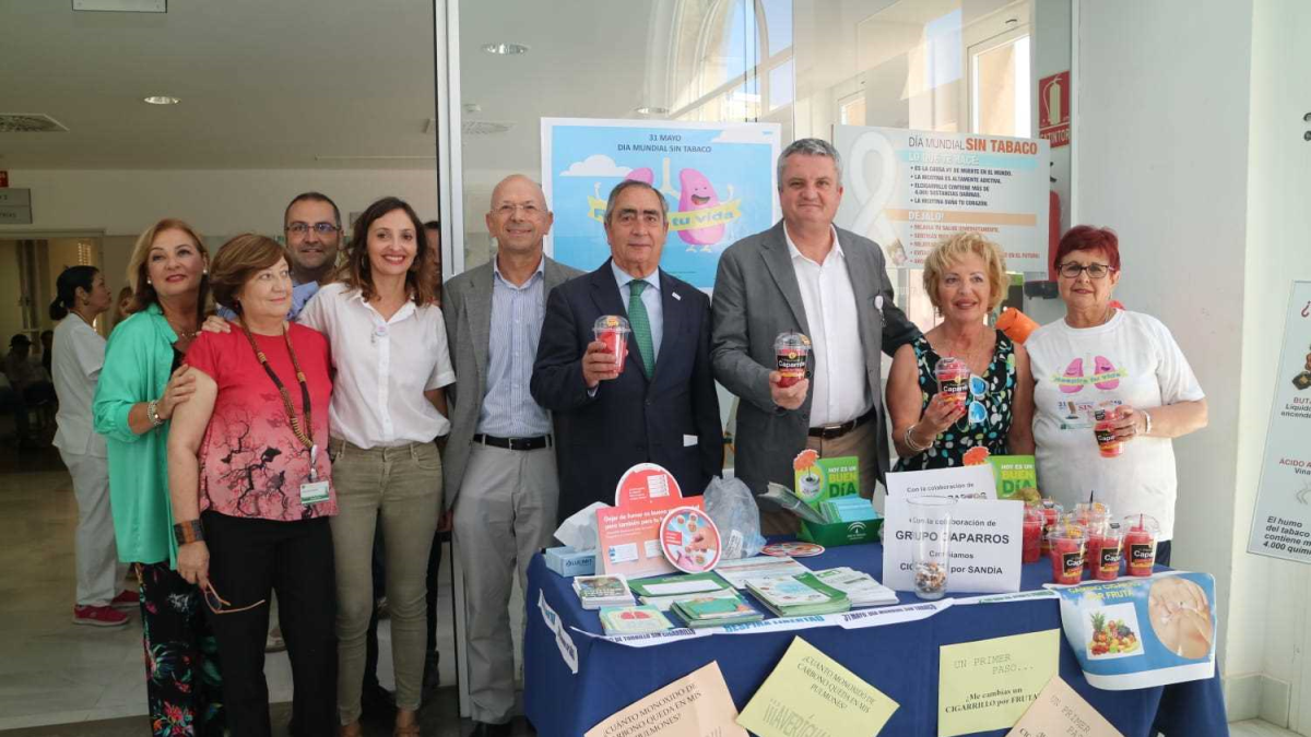 Celebración del día sin tabaco en El Toyo.