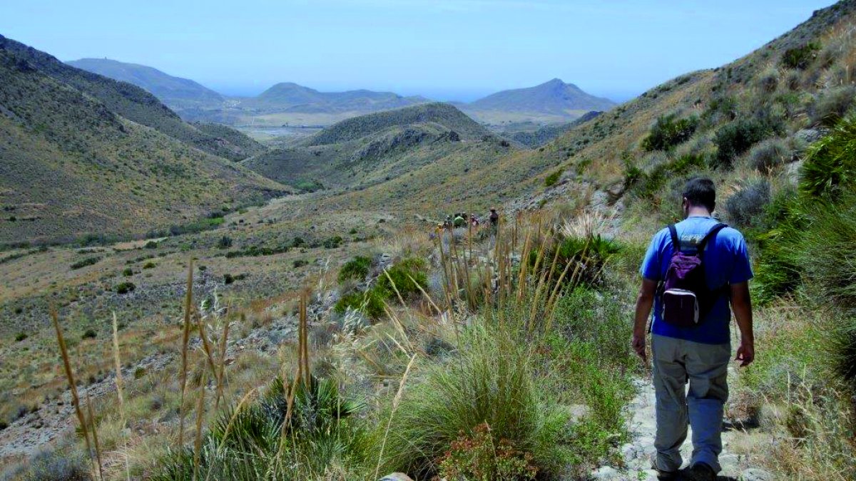 Vistas del Geoparque Europeo Cabo de Gata-Níjar, también considerado Parque Natural.