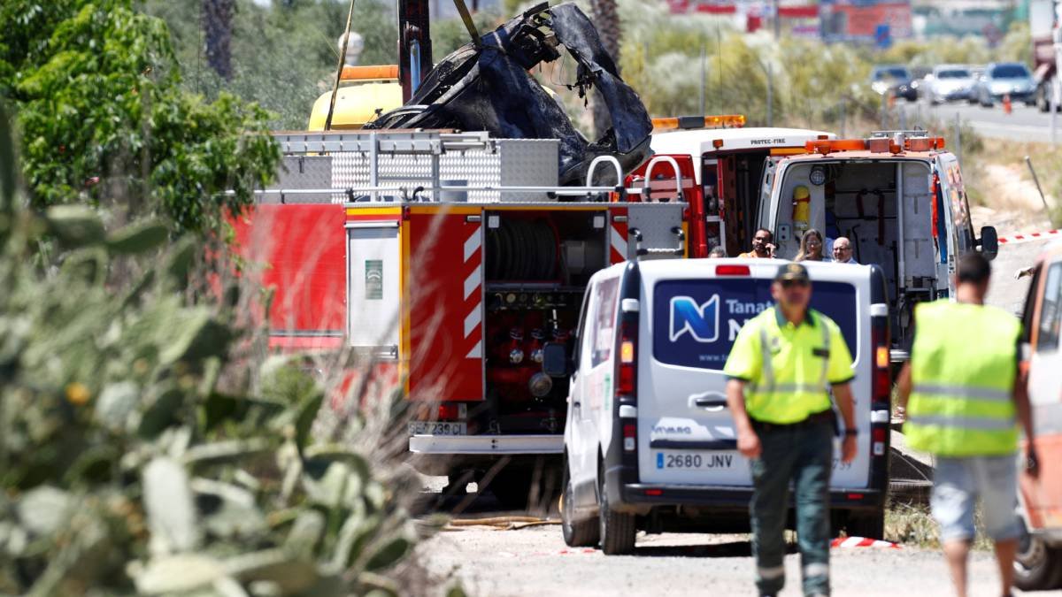 El lugar del siniestro.