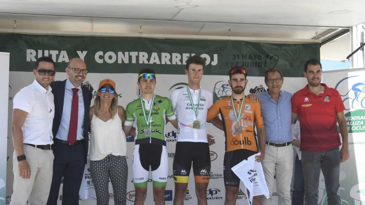 El podio de los vencedores.