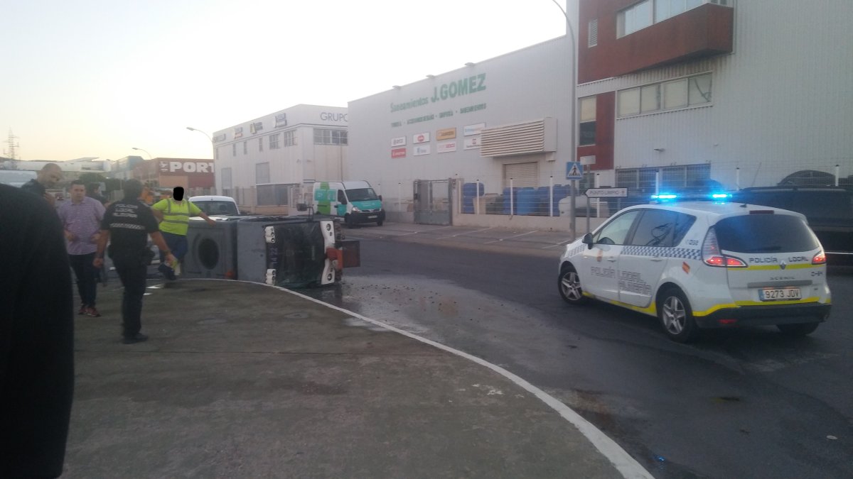 Accidente en el Polígono Sector 20