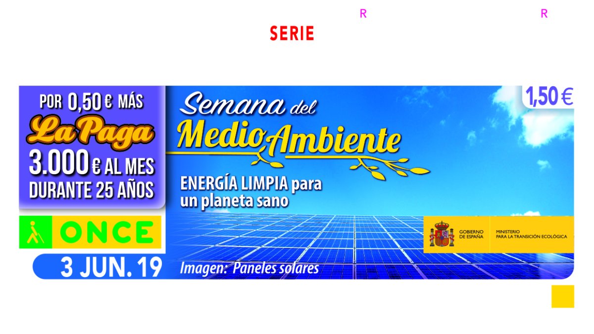 El cupón del lunes estaba dedicado a la semana del medio ambiente.