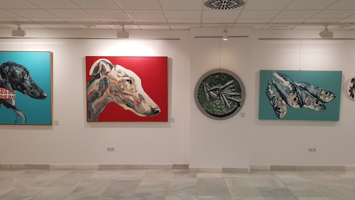 Algunas de las obras que componen la exposición.