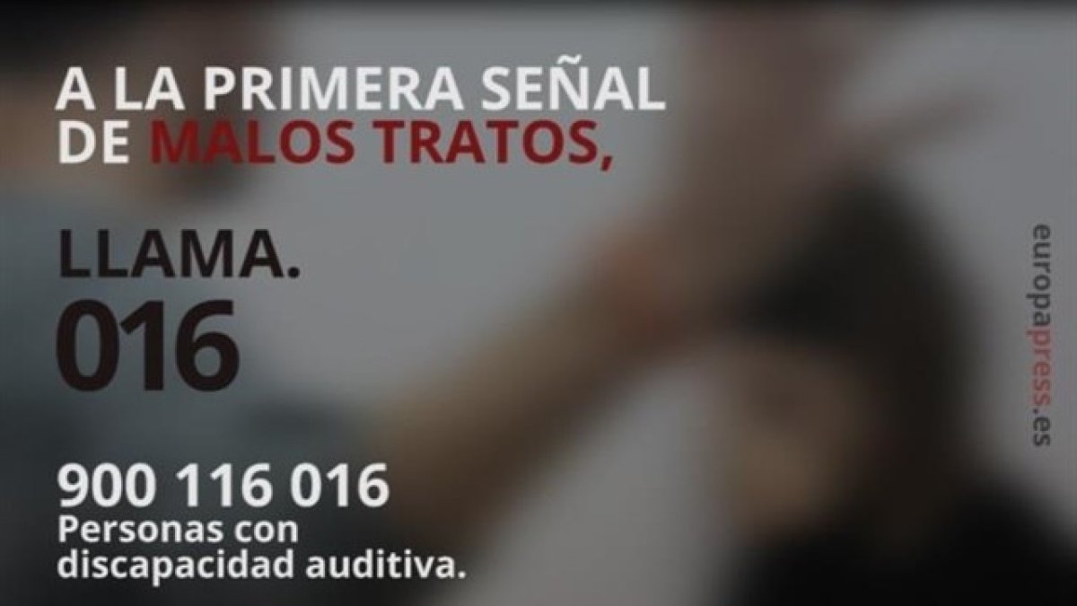 Línea telefónica para la denuncia de malos tratos.
