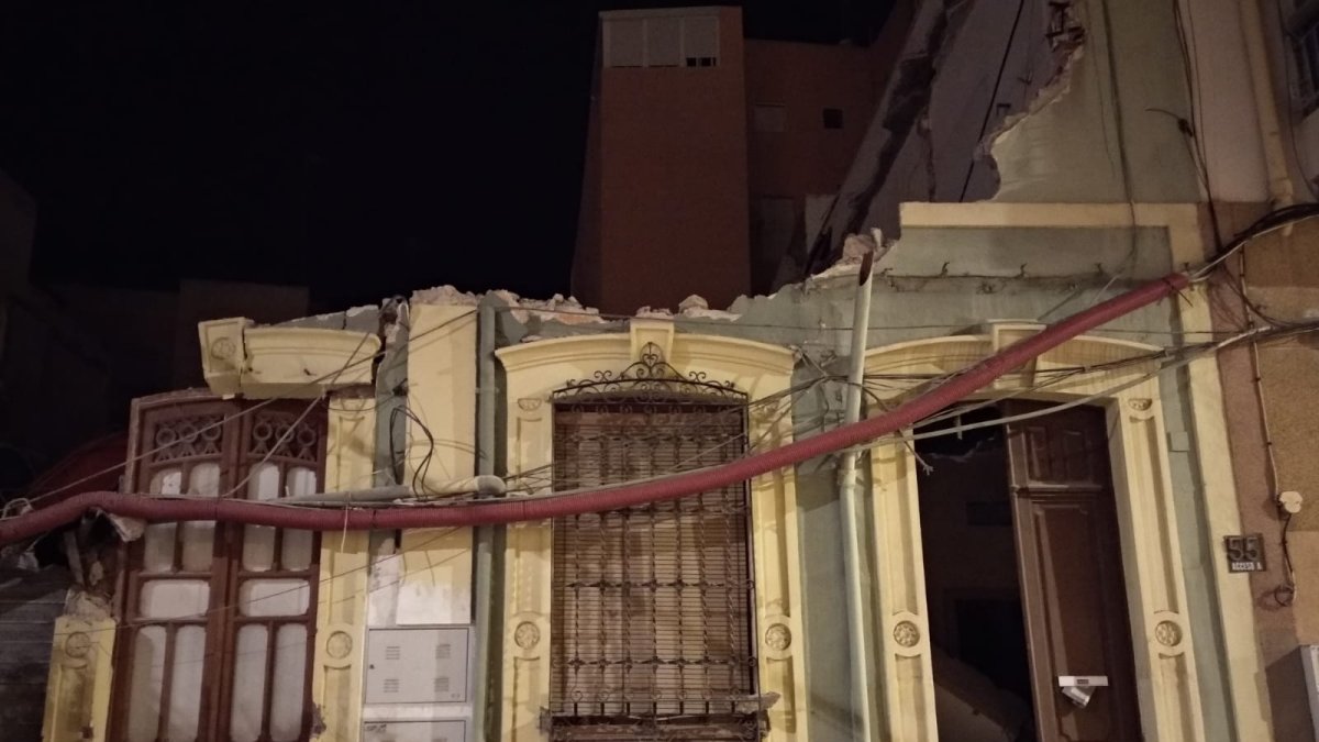 Vivienda demolida en la calle Alcalde Muñoz