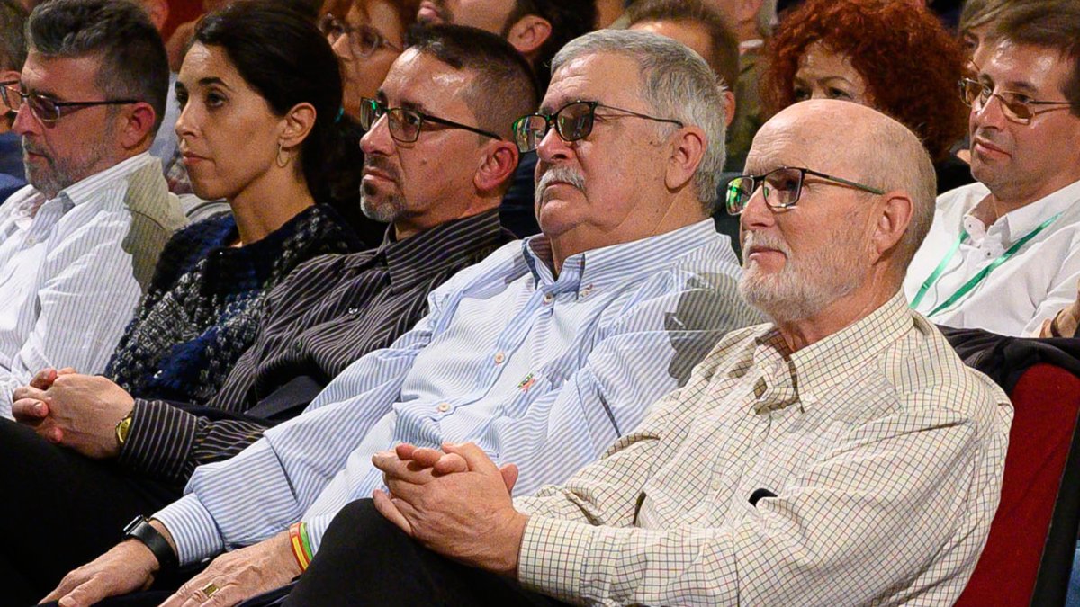 Los tres dimisionarios en Vox Almería.