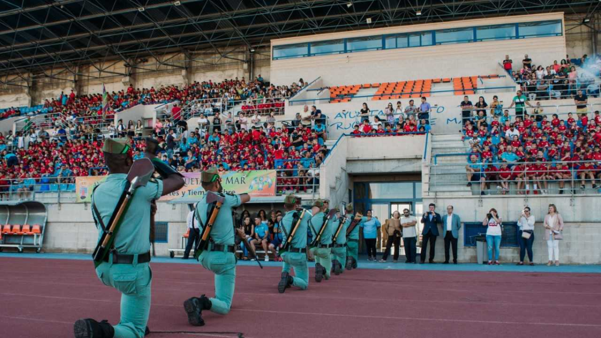 la legión fue protagonista de la fiesta fin de curso.
