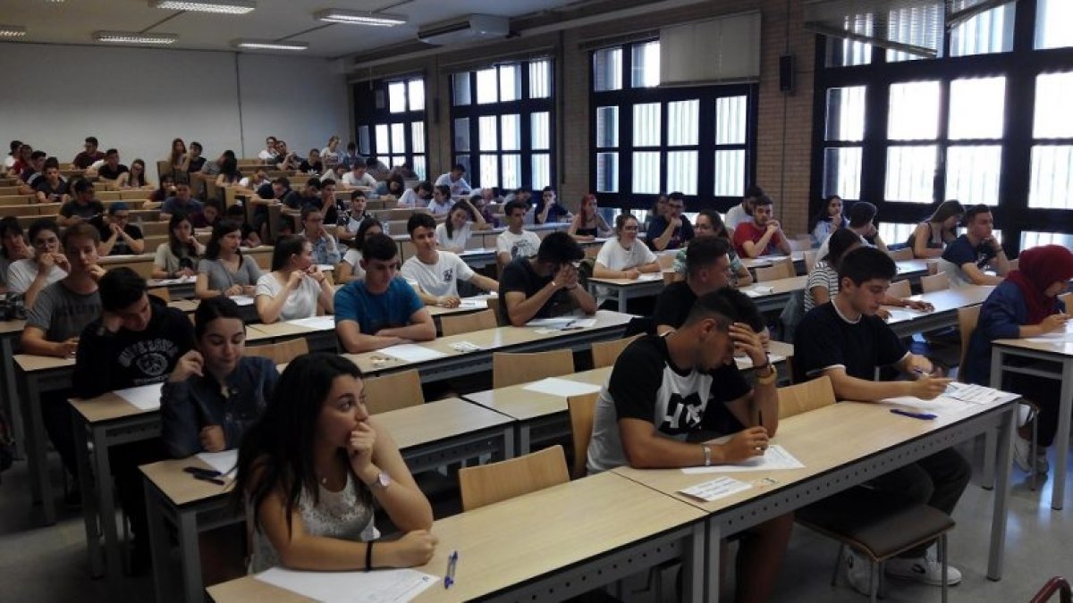 prueba de selectividad el año pasado en la Universidad de Almería.