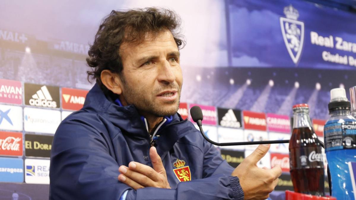 Luis Milla en su etapa en el Zaragoza.