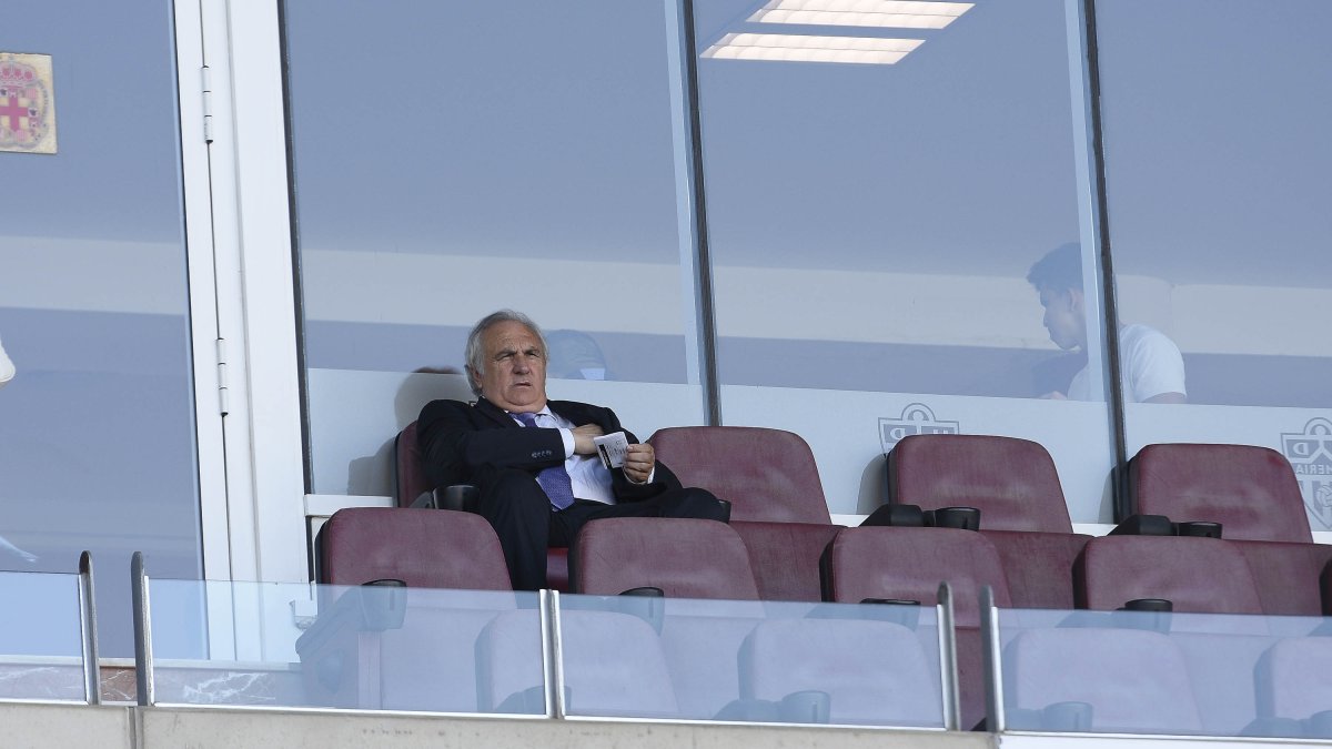 Alfonso García, en el palco.