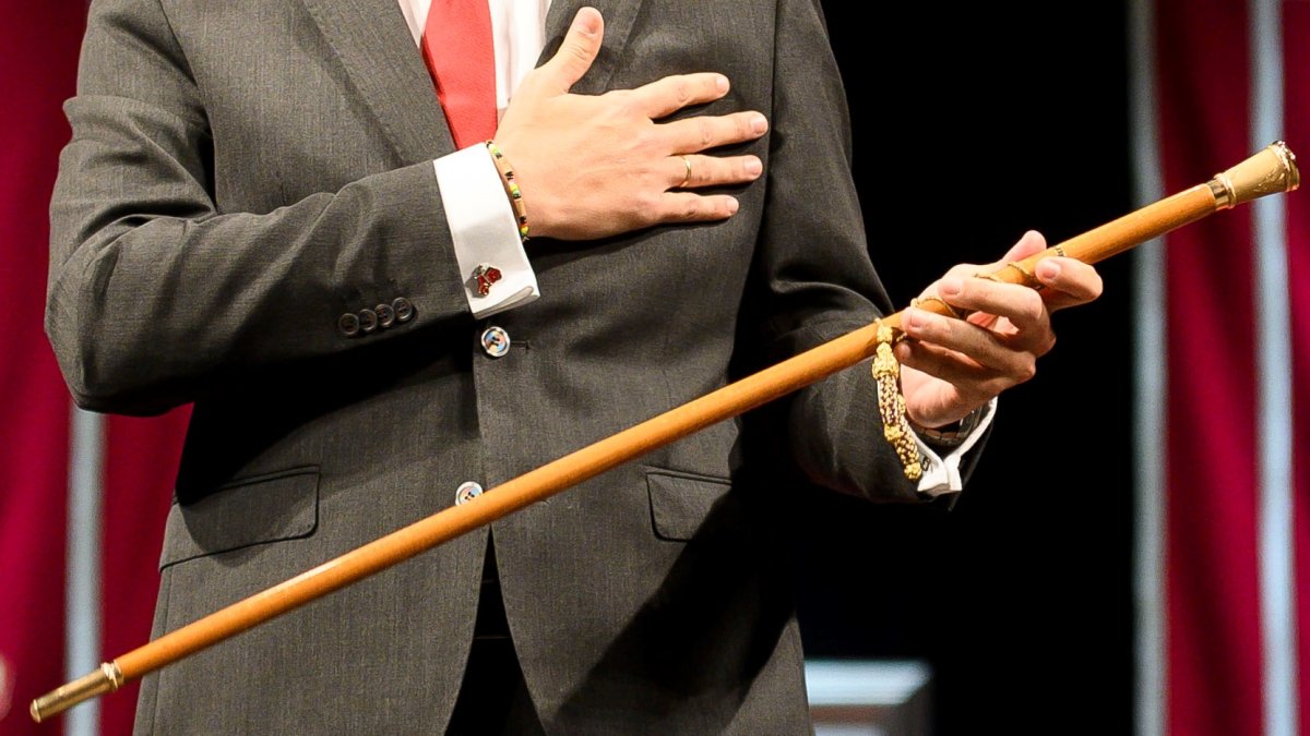 La vara de mando del alcalde de la capital.