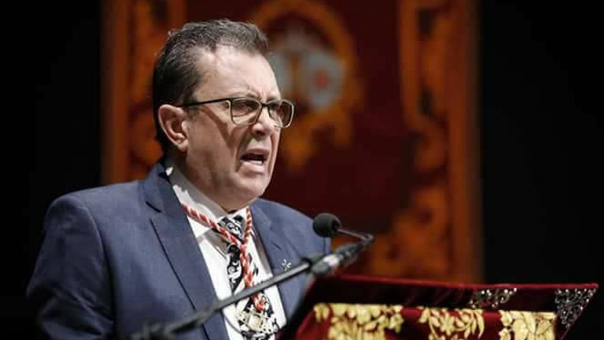 Guerrero, en su pregón de la Semana Santa de 2018.