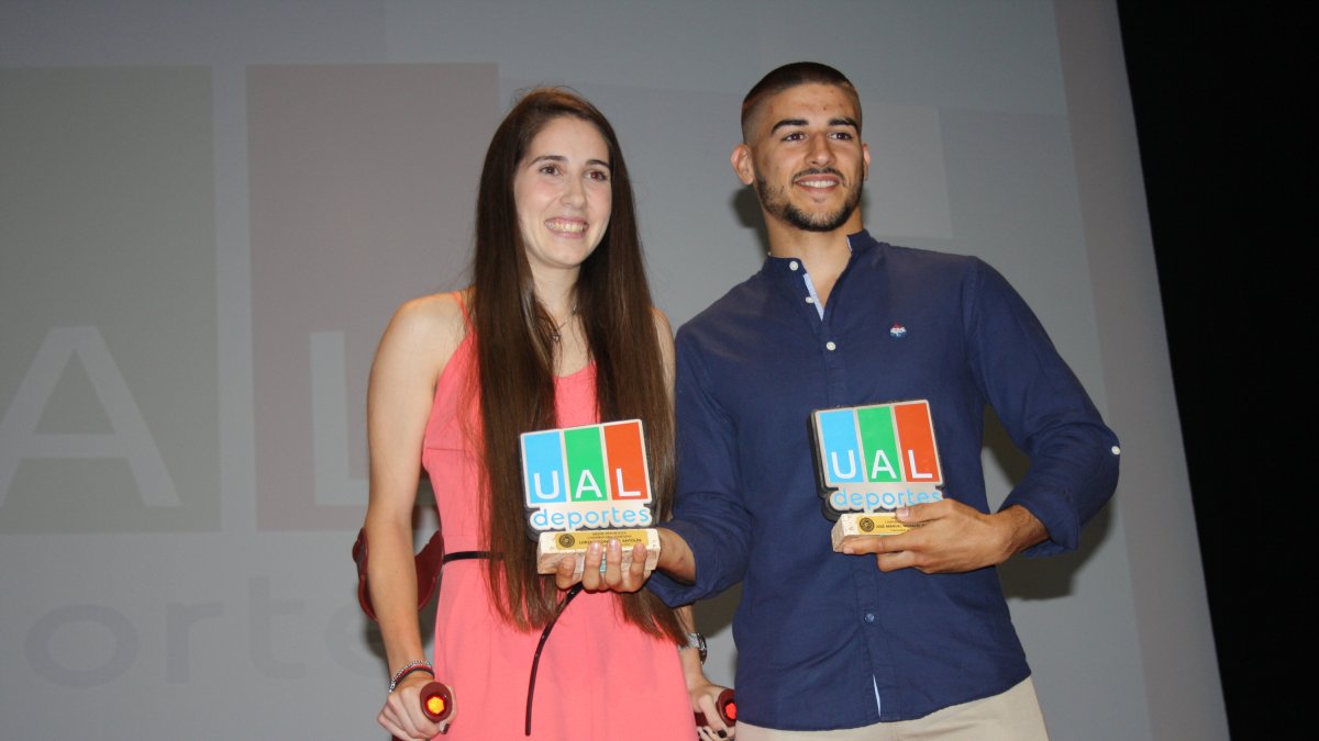 Lorena González (fútbol), y José Manuel Morales (judo).